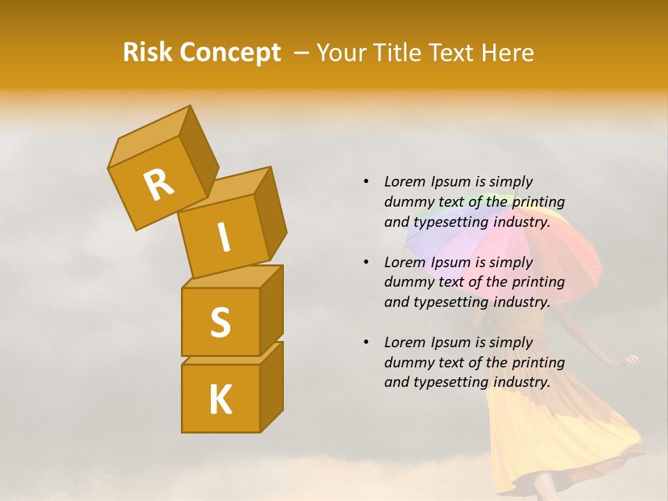 Action Person Striped PowerPoint Template