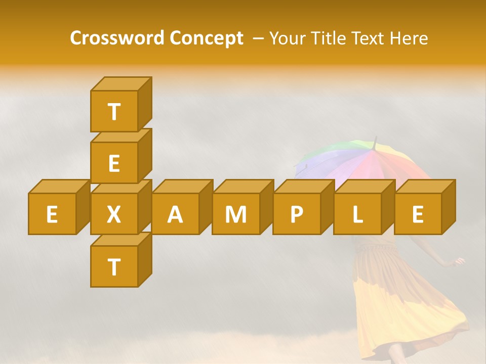 Action Person Striped PowerPoint Template