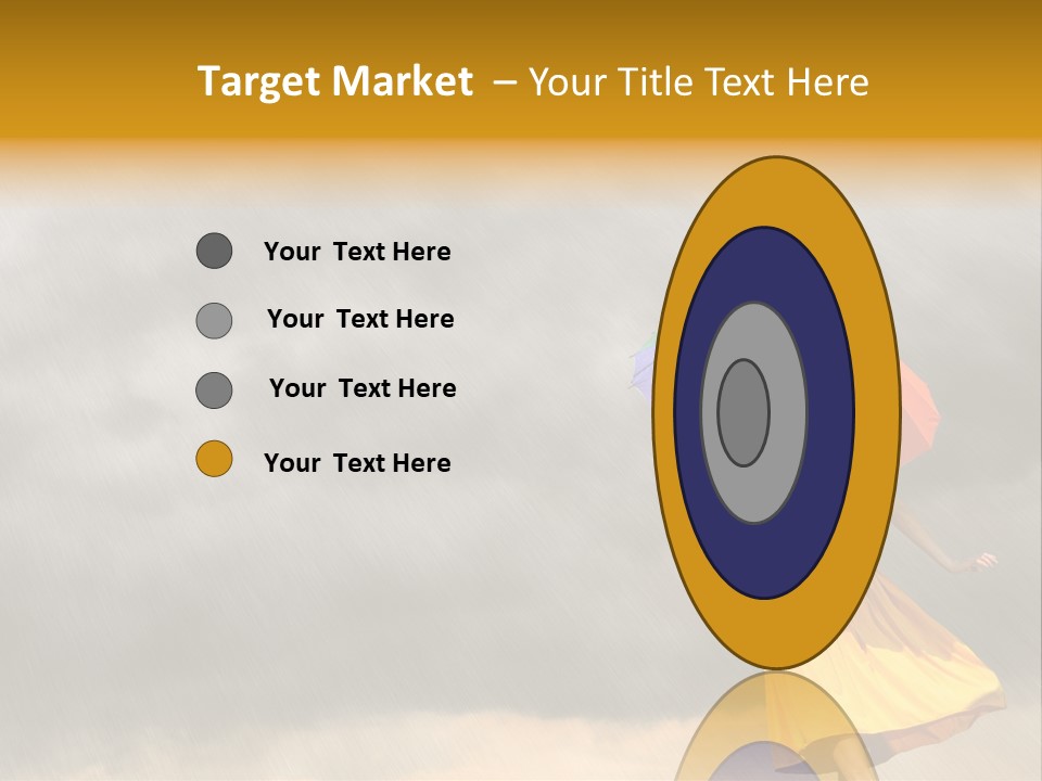 Action Person Striped PowerPoint Template