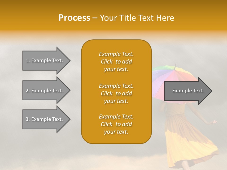 Action Person Striped PowerPoint Template