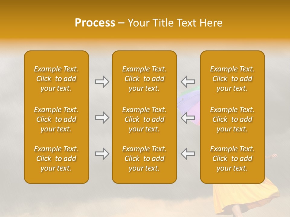 Action Person Striped PowerPoint Template