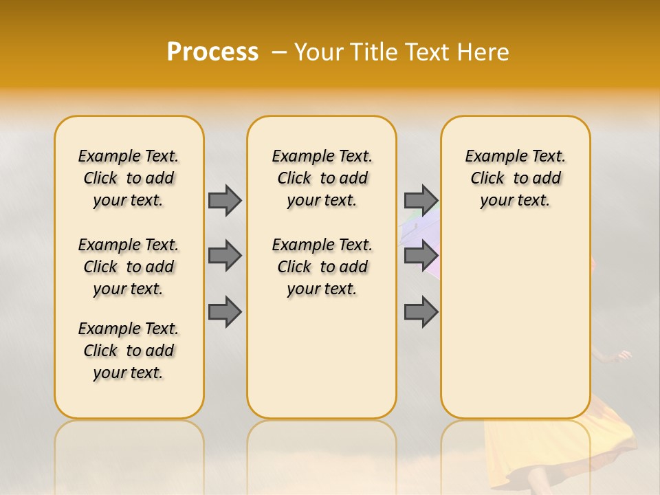 Action Person Striped PowerPoint Template