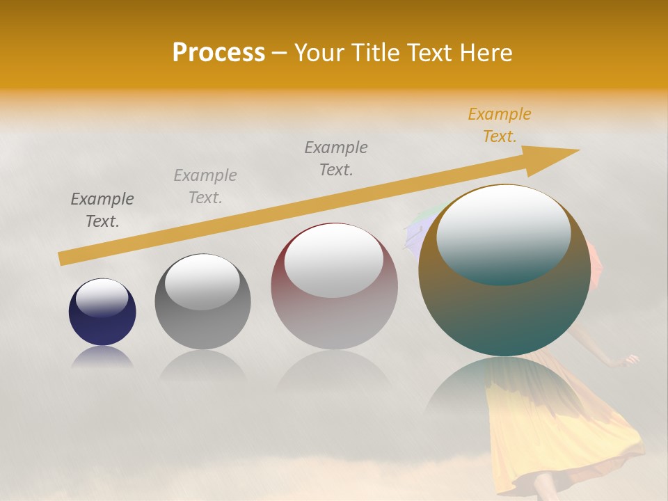 Action Person Striped PowerPoint Template