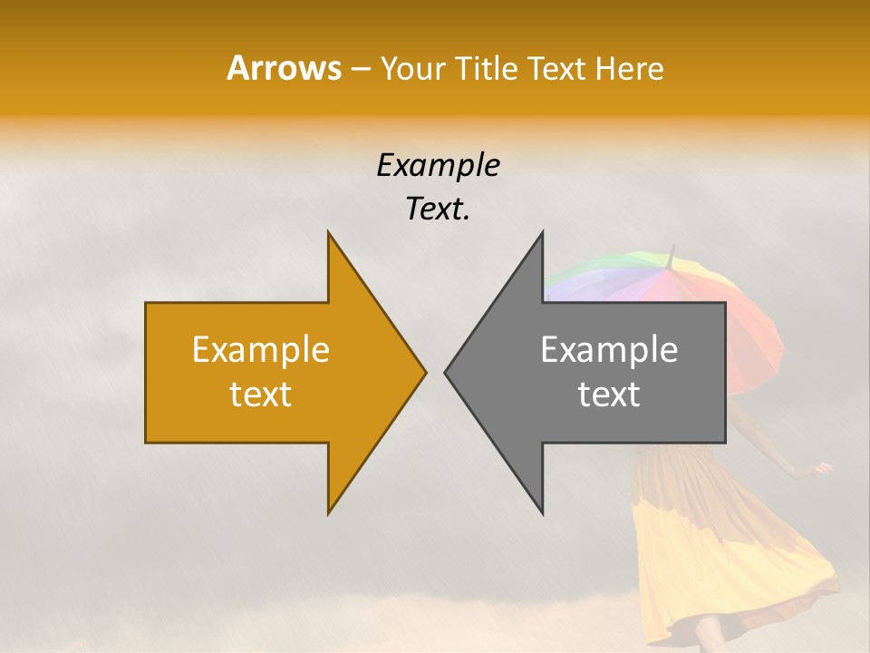 Action Person Striped PowerPoint Template