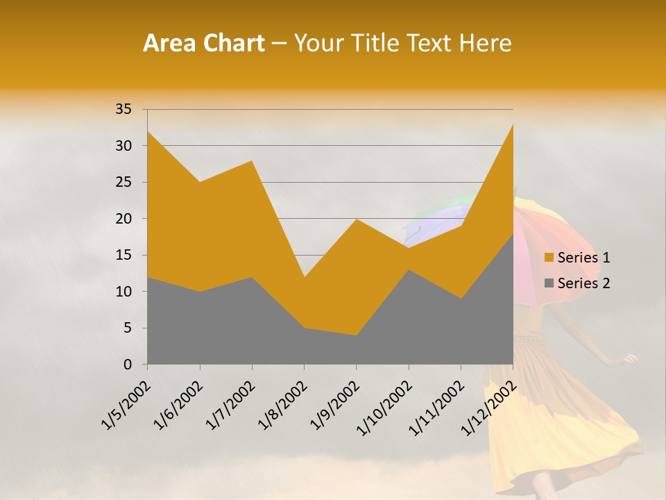 Action Person Striped PowerPoint Template