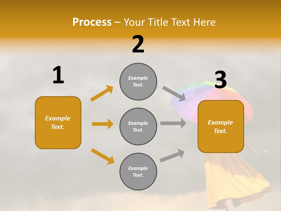 Action Person Striped PowerPoint Template