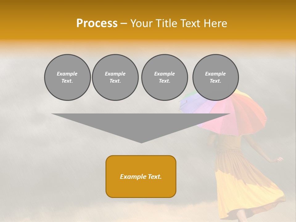 Action Person Striped PowerPoint Template