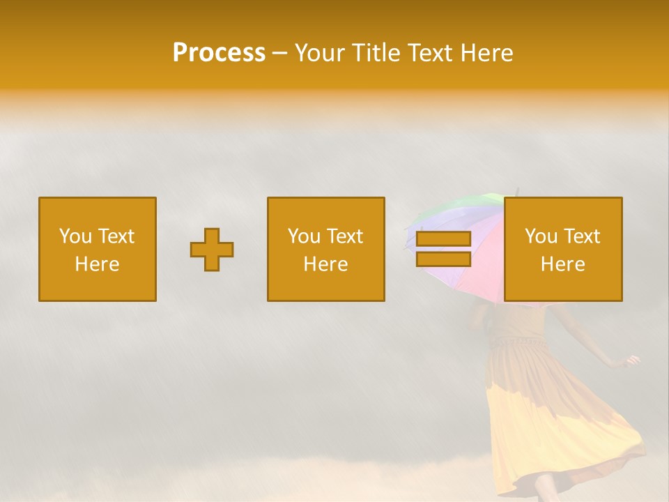 Action Person Striped PowerPoint Template