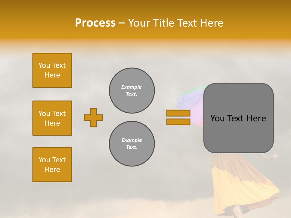 Action Person Striped PowerPoint Template