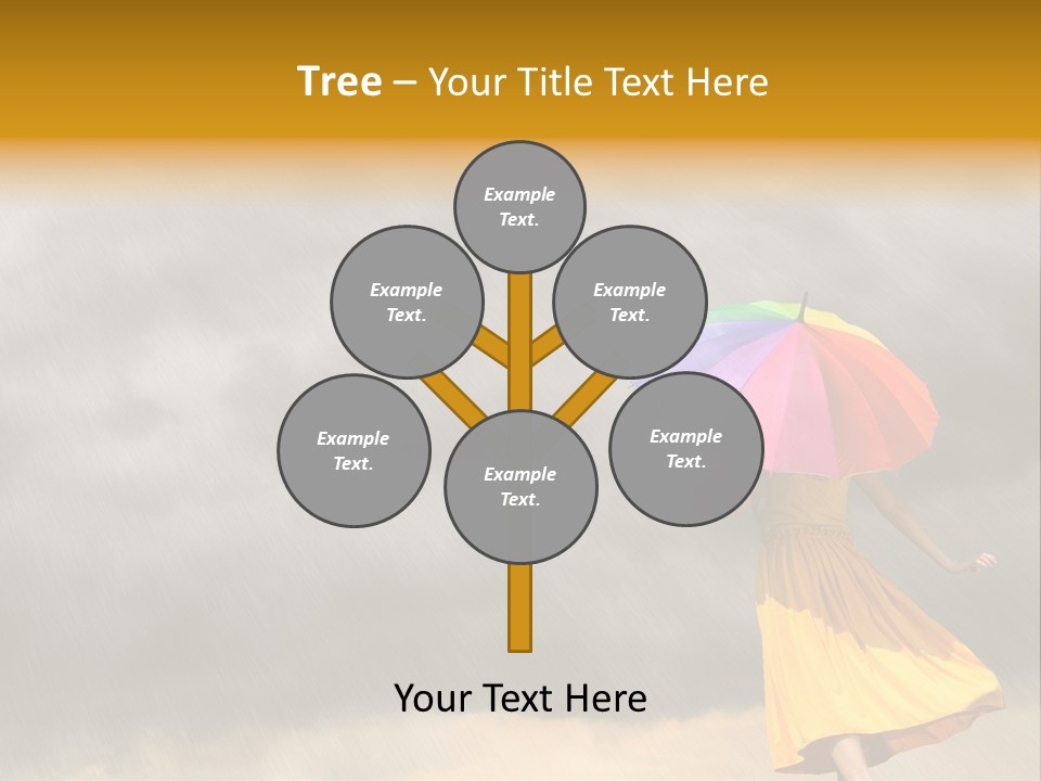 Action Person Striped PowerPoint Template