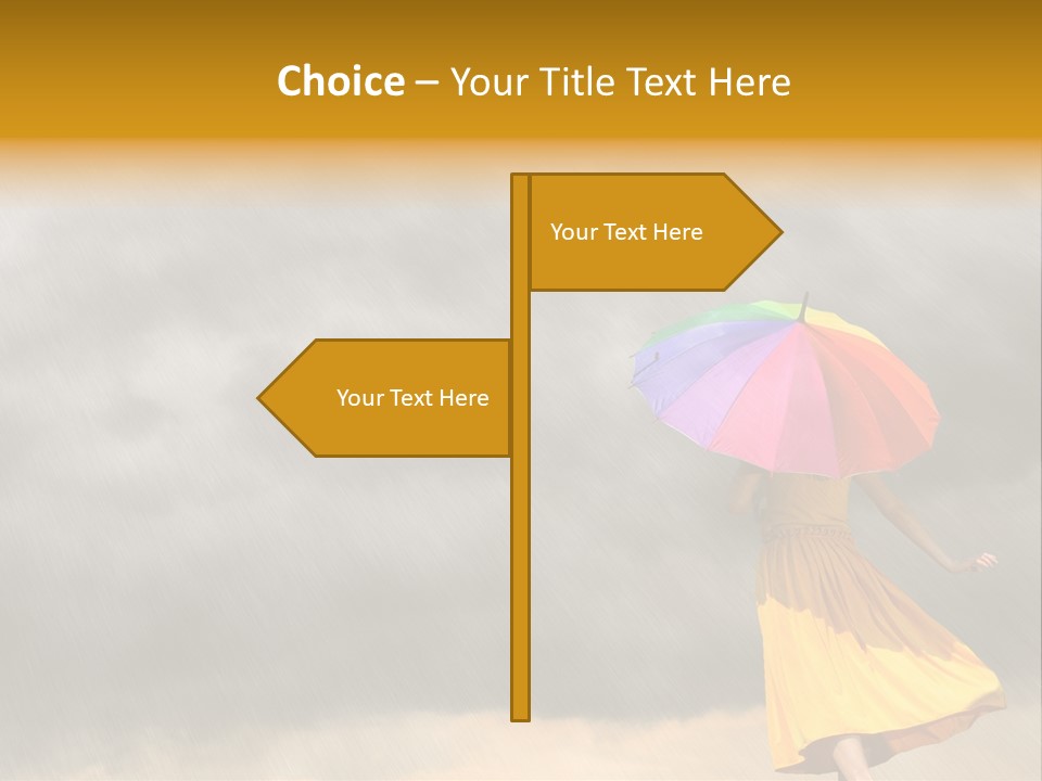 Action Person Striped PowerPoint Template