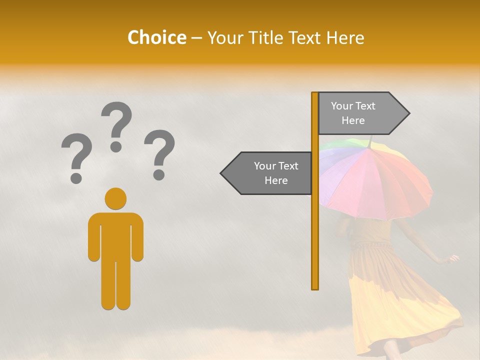 Action Person Striped PowerPoint Template