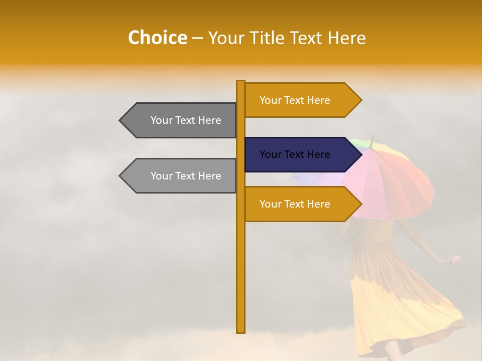 Action Person Striped PowerPoint Template