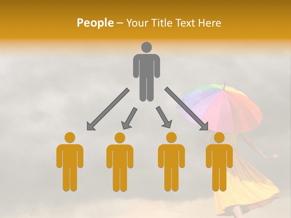 Action Person Striped PowerPoint Template