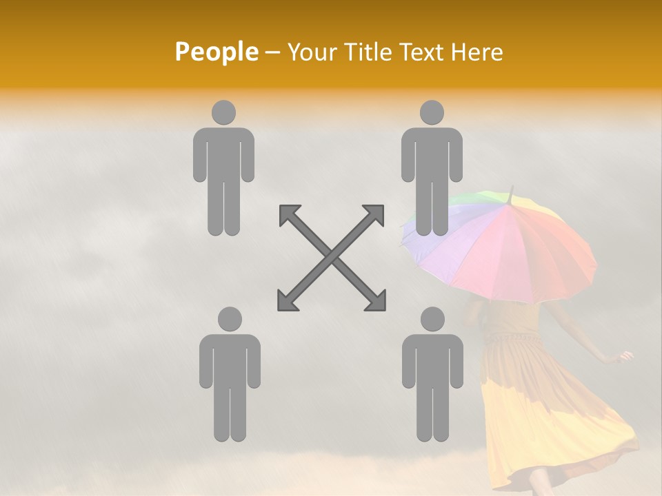 Action Person Striped PowerPoint Template