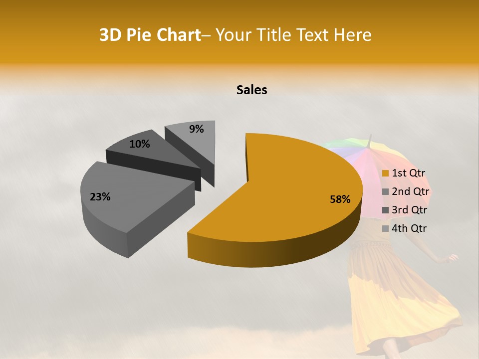 Action Person Striped PowerPoint Template