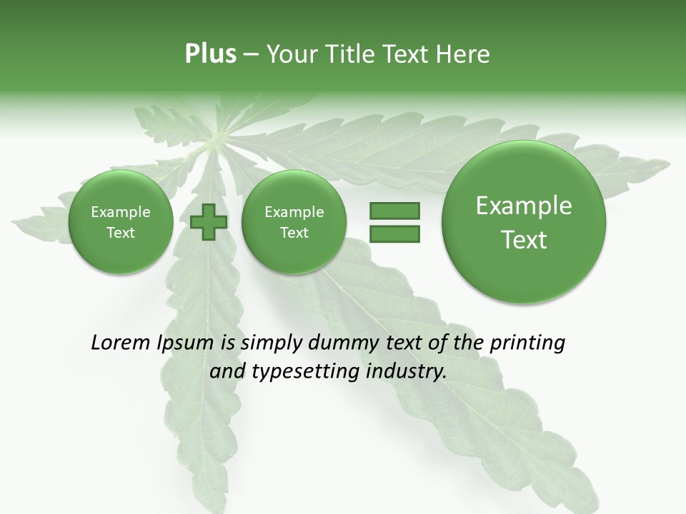 Joint Marijuana Medicine PowerPoint Template