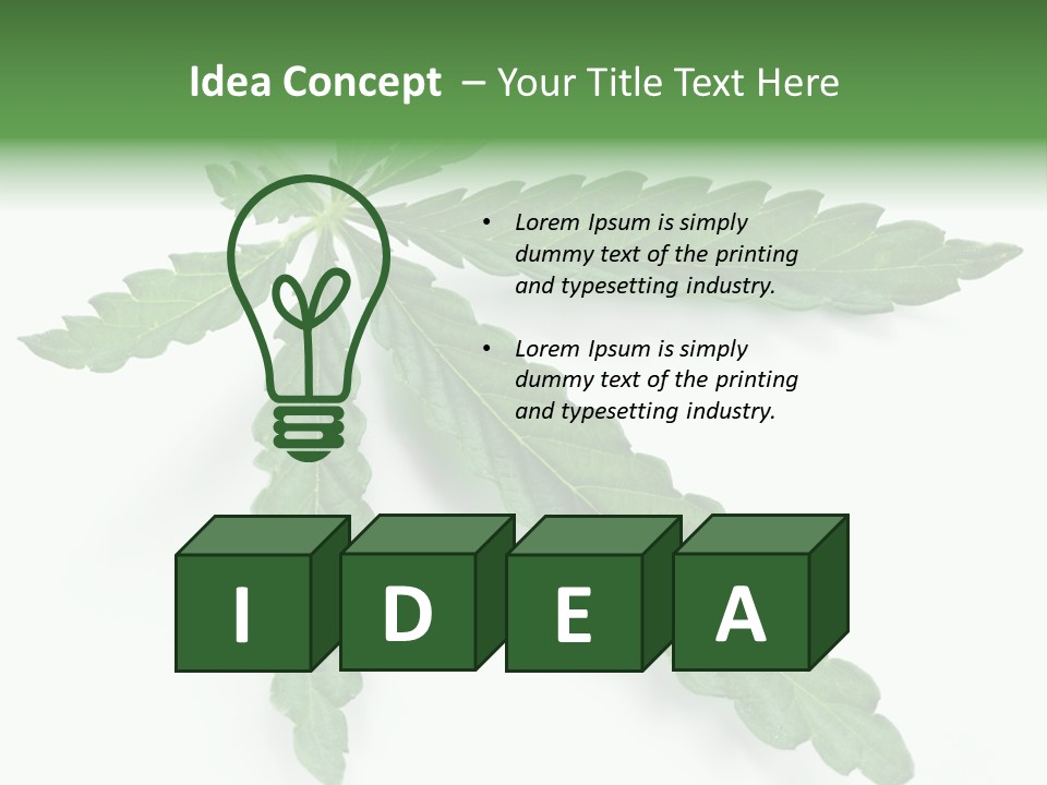 Joint Marijuana Medicine PowerPoint Template