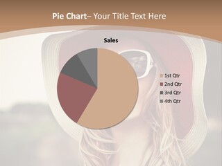 Caucasian Woman Face PowerPoint Template