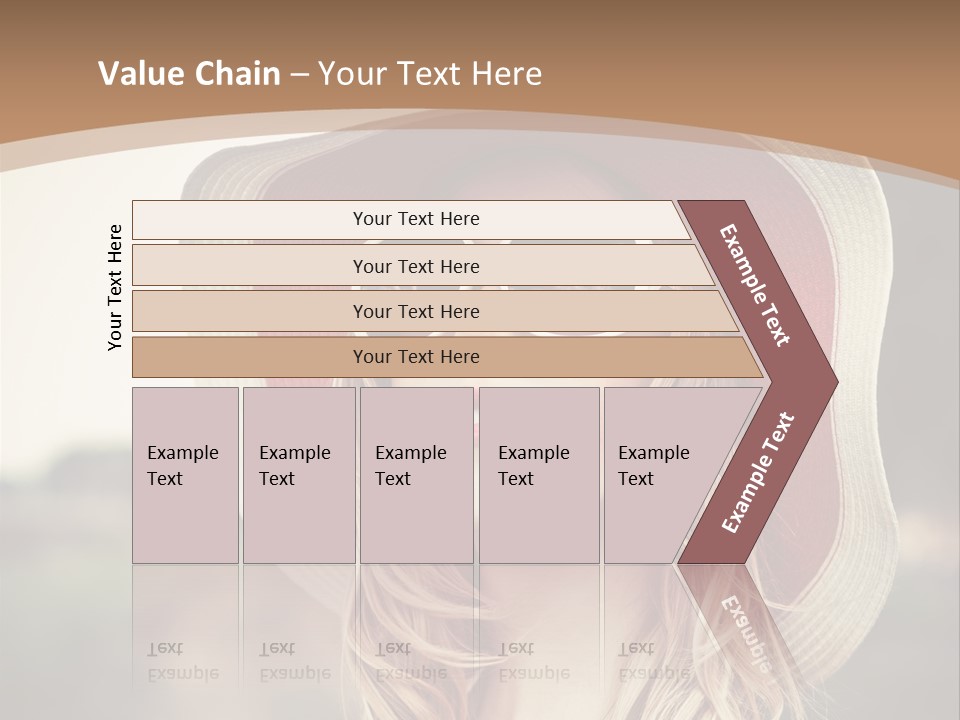 Caucasian Woman Face PowerPoint Template