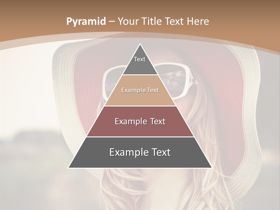 Caucasian Woman Face PowerPoint Template