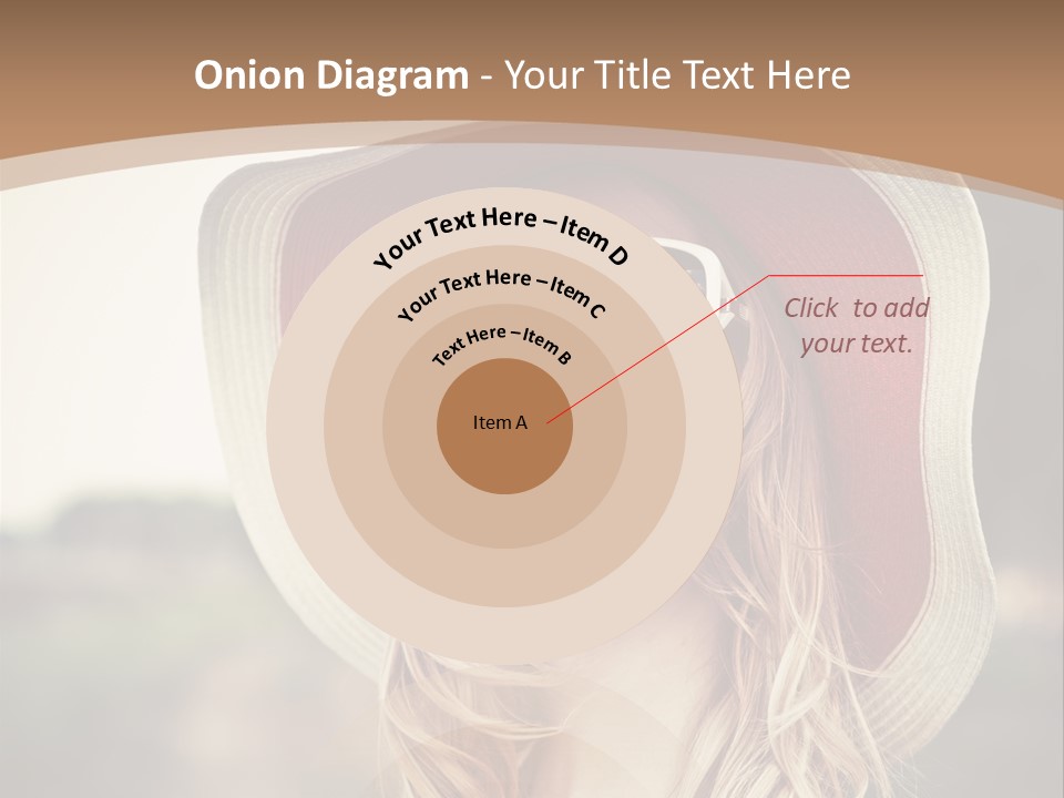 Caucasian Woman Face PowerPoint Template