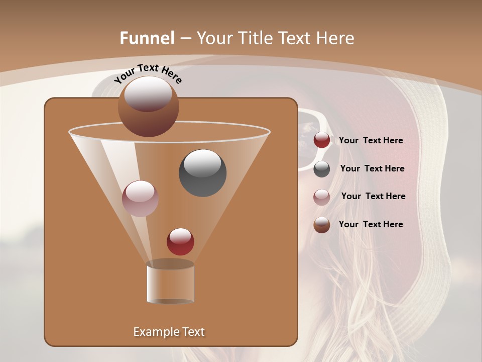 Caucasian Woman Face PowerPoint Template