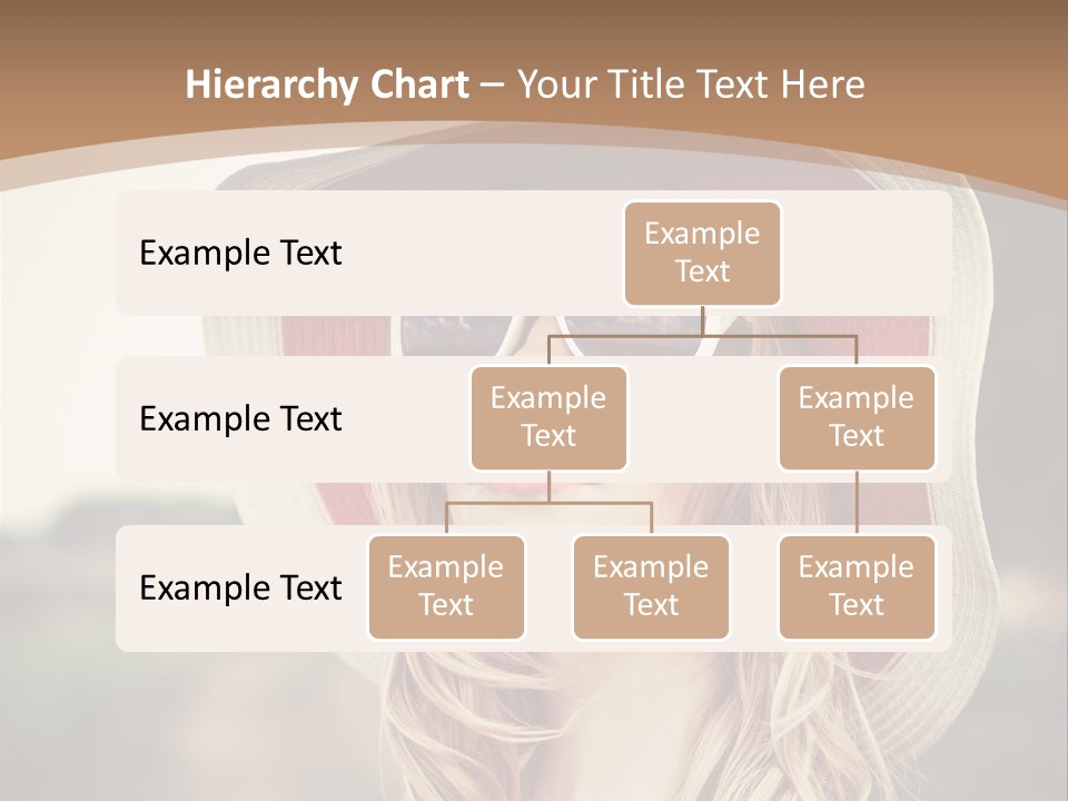 Caucasian Woman Face PowerPoint Template