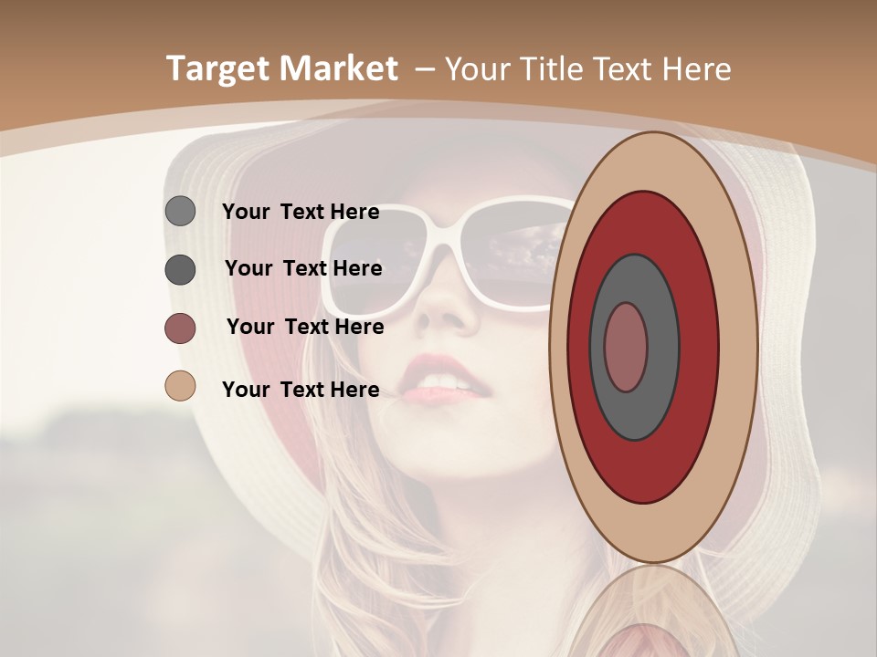 Caucasian Woman Face PowerPoint Template