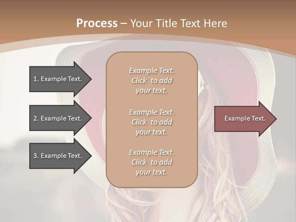 Caucasian Woman Face PowerPoint Template