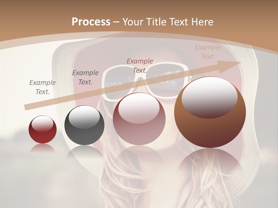 Caucasian Woman Face PowerPoint Template