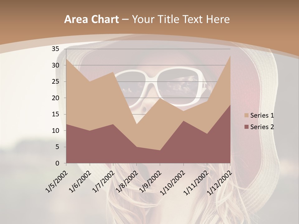 Caucasian Woman Face PowerPoint Template