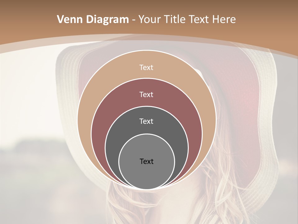 Caucasian Woman Face PowerPoint Template