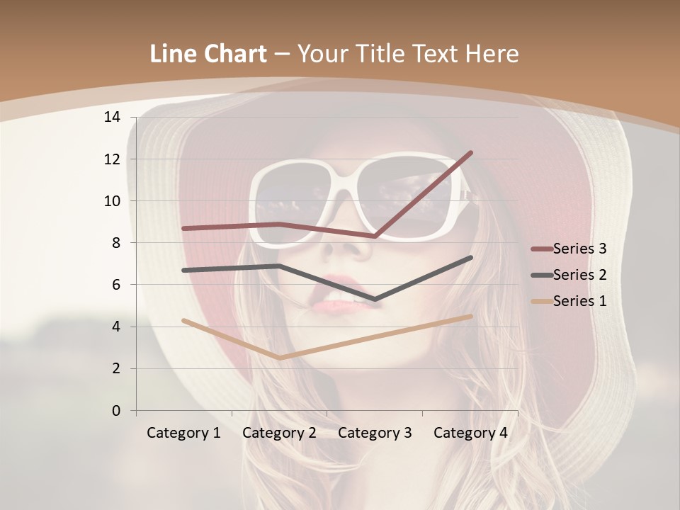 Caucasian Woman Face PowerPoint Template