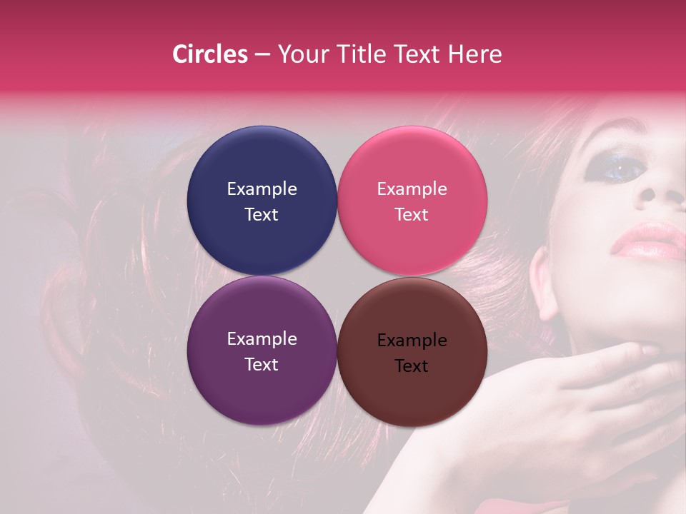 Makeup Hairstyle Woman PowerPoint Template