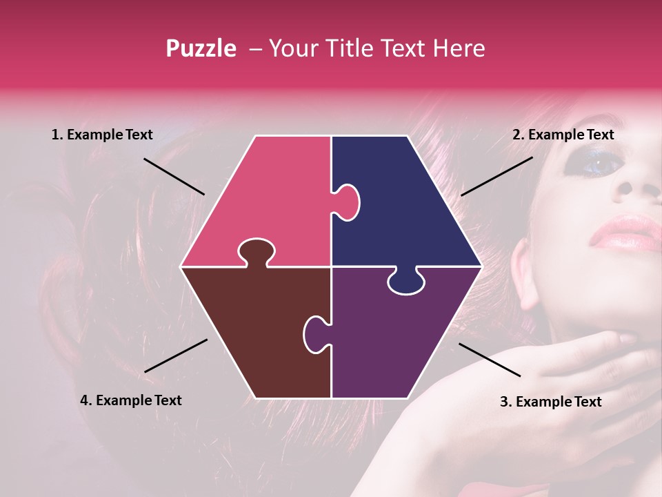 Makeup Hairstyle Woman PowerPoint Template