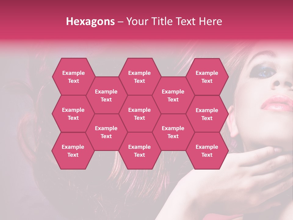 Makeup Hairstyle Woman PowerPoint Template