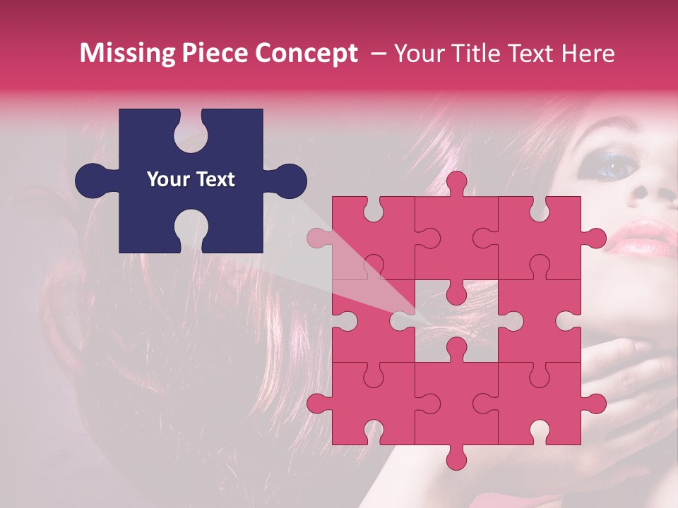 Makeup Hairstyle Woman PowerPoint Template