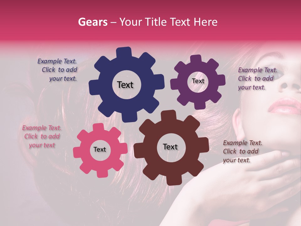 Makeup Hairstyle Woman PowerPoint Template