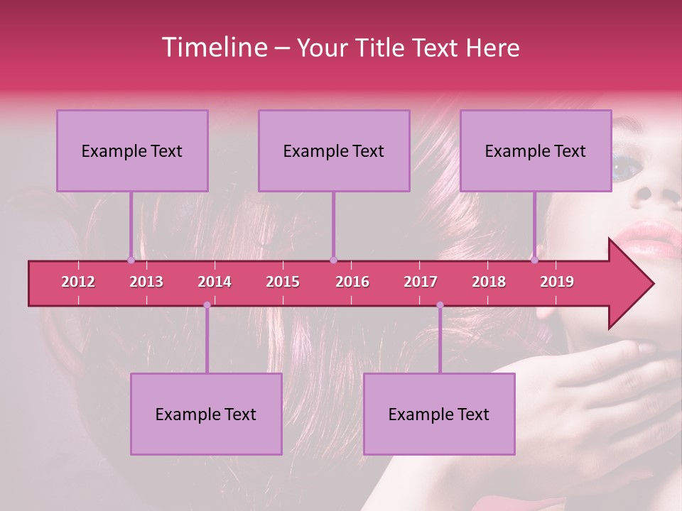 Makeup Hairstyle Woman PowerPoint Template