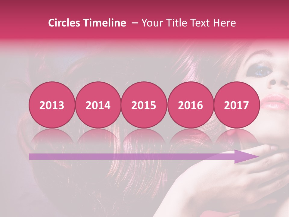 Makeup Hairstyle Woman PowerPoint Template