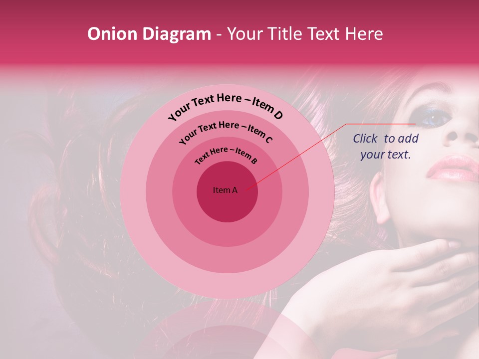 Makeup Hairstyle Woman PowerPoint Template