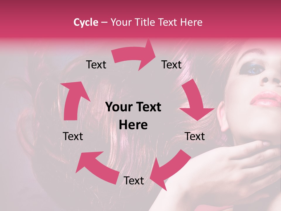 Makeup Hairstyle Woman PowerPoint Template