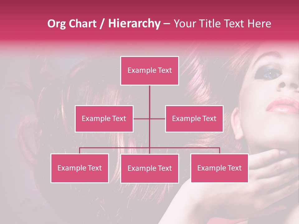 Makeup Hairstyle Woman PowerPoint Template