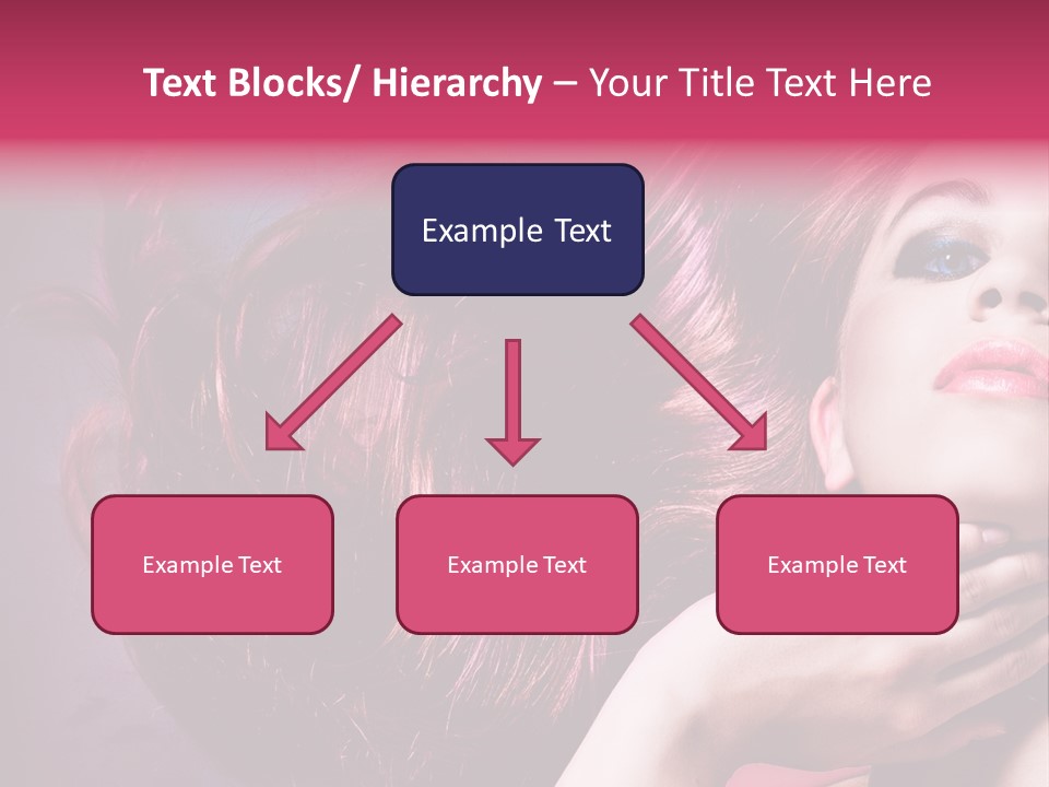 Makeup Hairstyle Woman PowerPoint Template