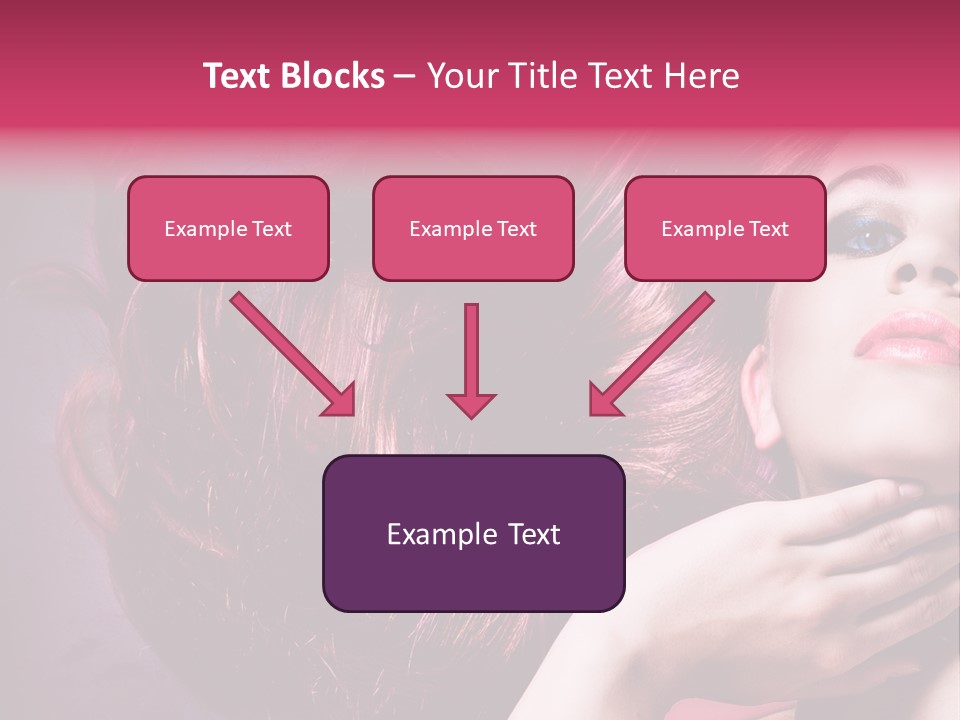 Makeup Hairstyle Woman PowerPoint Template