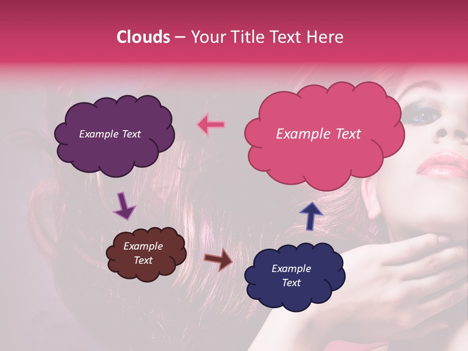 Makeup Hairstyle Woman PowerPoint Template