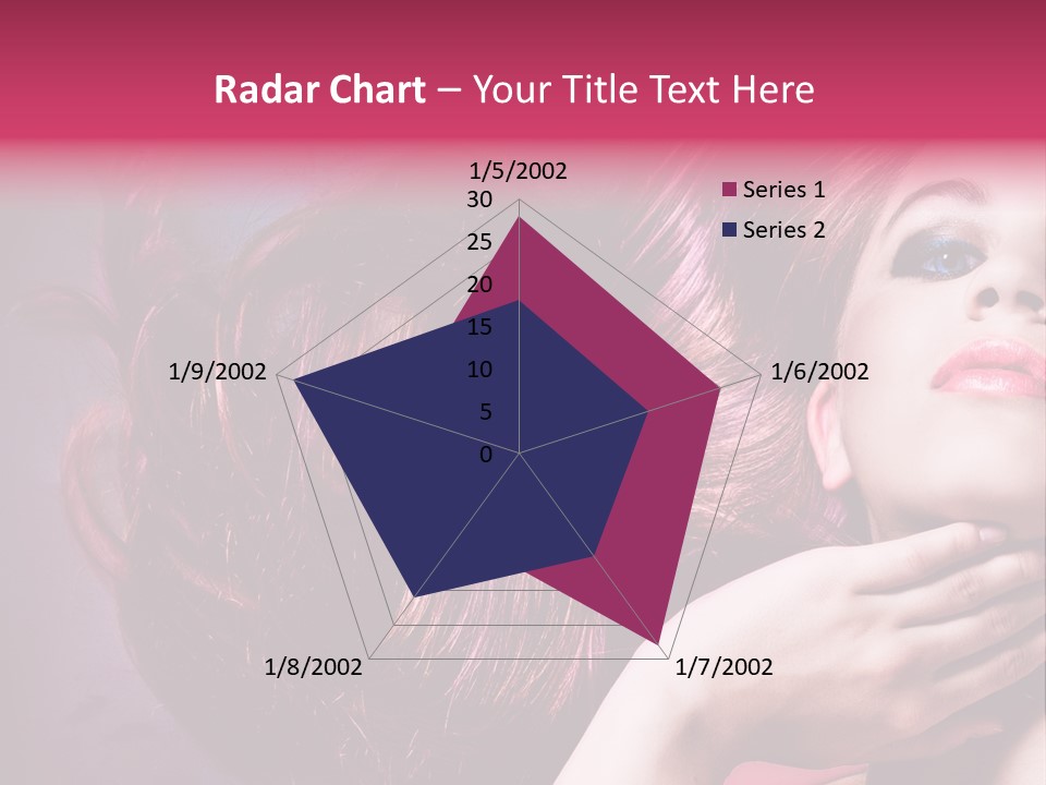 Makeup Hairstyle Woman PowerPoint Template