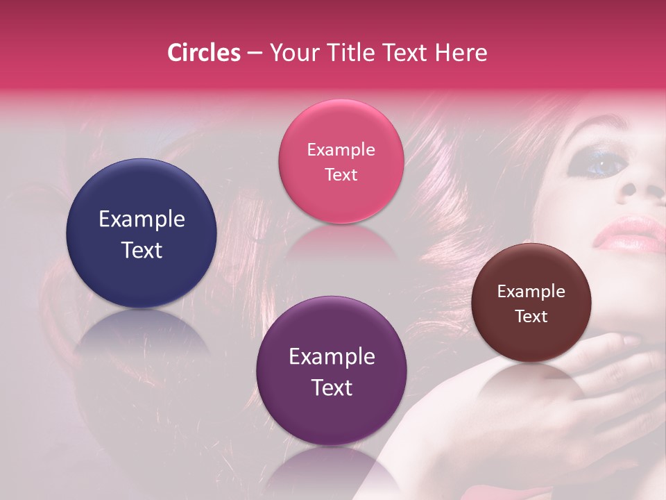 Makeup Hairstyle Woman PowerPoint Template