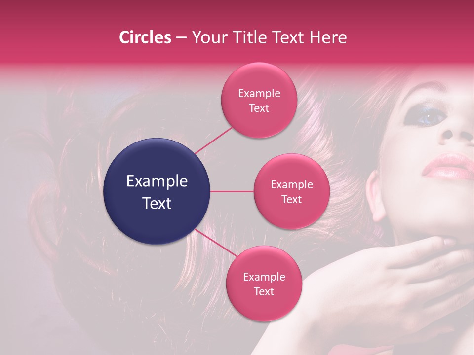 Makeup Hairstyle Woman PowerPoint Template